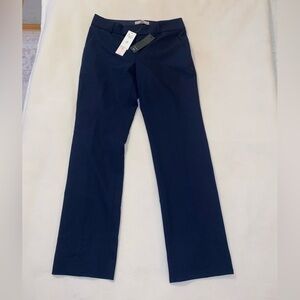 NWT Banana Republic Navy Straight Petite Wool Trousers